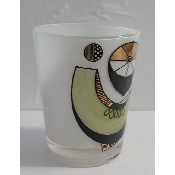 One Vtg MCM Georges Briard Fruit Ambrosia Frosted Rocks Old Fashioned Lowball - Picture 10 of 16